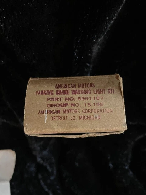 1964 RAMBLER AMERICAN MOTORS Parking Brake Warning Light Kit $25.00